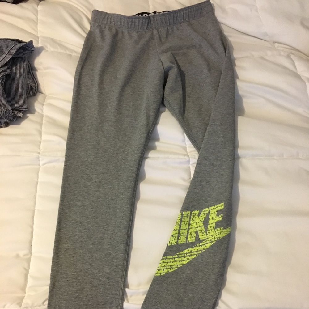 Grey Cotton Nike Leggings
